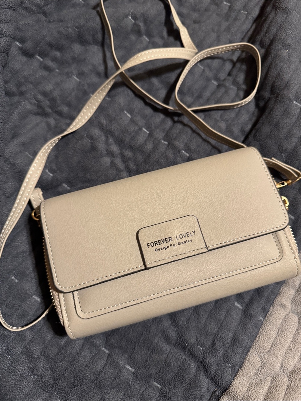 Beige Crossbody Bag